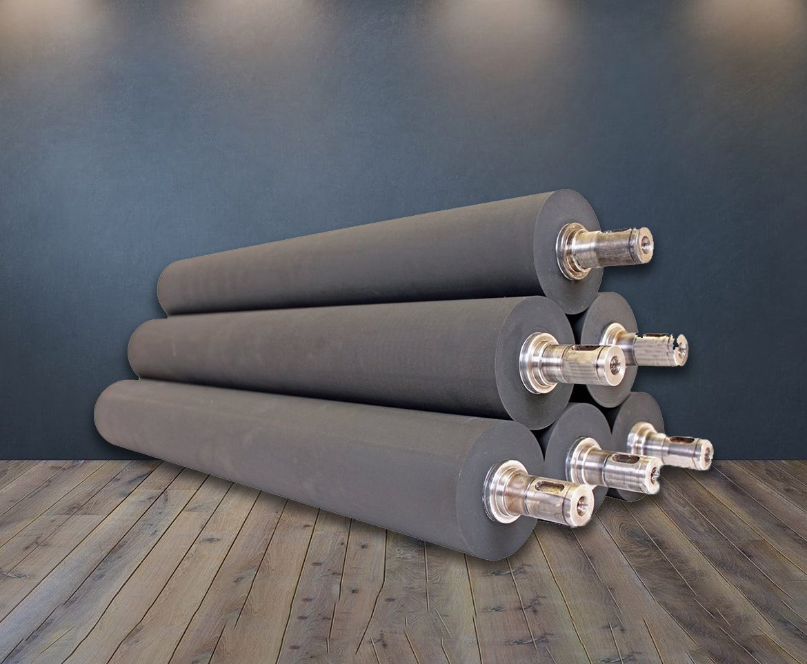 Rubber Grooved Spreader Roller